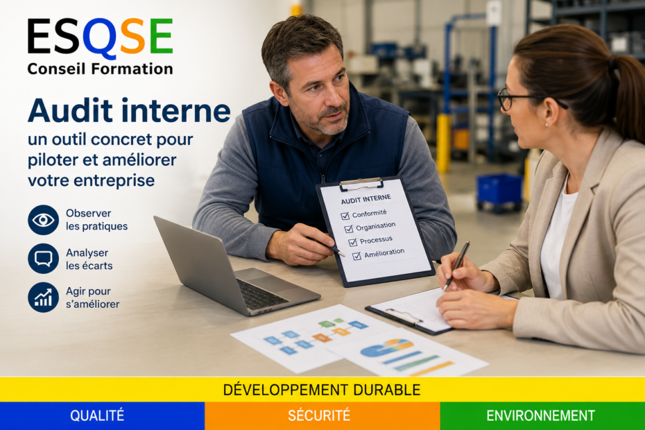 Audit interne en entreprise : observer les pratiques, analyser les écarts et agir pour améliorer l’organisation.